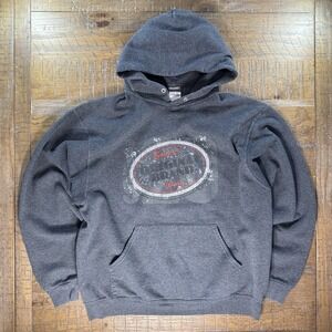 Vintage Y2K Snap-on Tools Hoodie Pullover Sweatshirt Sz LARGE Dark Gray